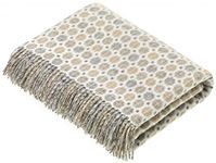 Bronte Milan Natural Luxury Soft Pure Merino Lambswool Blanket Wool Throw Moons