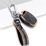 Carloginn® Mogato TPU Leather Car Key Cover Compatible with Honda Old Amaze | Old Honda City I-VTEC | Jazz | Brio Flip Key