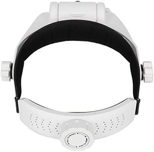 Helmet Magnifier, 3 LED Head Magnifying Glass Battery Powered for Watch Repair for Reading for for Eyelash Beauty