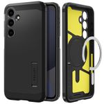 Spigen Tough Armor MagFit Phone Case for Samsung Galaxy S24 FE [MagSafe Compatible] [Military Grade Drop Protection] - Black