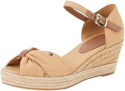 Tommy Hilfiger Femme Chaussures Semelles Compensées Espadrilles Talon Compensé, Vert (Classic Khaki), 40