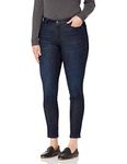 Amazon Essentials Women's Standard Curvy Skinny Jean, Dark Wash, 16 Regular