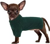 IECOii Small Dog Jumper,Small Dog Christmas Jumper for Small Dogs Girl Boy,Turtleneck Cold Weather Puppy Clothes Cute Knitwear,Knitted Warm Dog Jumpers Cozy Winter Dog Sweater for Pug Dachshund