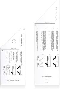 Wavwavw 2 Pcs Acrylic Quilt Binding Tool for Quilting 6 Inches and 3 Inches Measurement Quilting Ruler Quilting Tools for Binding Sewing Supplies