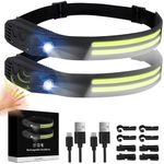 Lanlelin Headlamp Rechargeable, 2 P