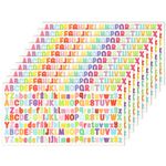 2080pcs Letters Stickers, 10 Sheets Small Alphabet Stickers Vinyl Scrapbook Letters Decals Colorful Adhesive Mailbox Letters for Crafts, Sign, Notebook, Art, Classroom Decor