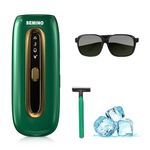 SEMINO PEARL Sapphire Cooling Ice Protection System Permanent Lase Hair Removal Device with Flashes, Painless at-Home Remover for Facial Bikini Lines Legs Arms