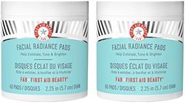 First Aid Beauty Facial Radiance Pads – Daily Exfoliating Pads with AHA that Help Tone + Brighten Skin – 2 Packs, 120 Count