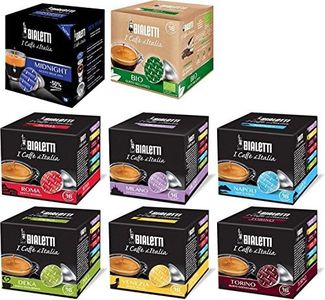 Bialetti: Lot de 8 capsules de café en aluminium pour 16 capsules de café assorties au goût de minuit (Import Allemagne)