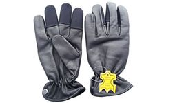 starlingukpkltd Quality Genuine Leather Fleece Lined All Weather Archery Gloves Shooting Gloves. (Medium)