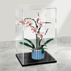 LANSCOERY Large Thickened Acrylic Display Case, 11.8x11.8x19.7 in