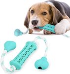 Dog Chew Toy,Dog Toothbrush Stick Dog Chew Toys Dog Dental Care Brushing,Cleaning Massager Rubber Bite Resistant Durable Rubber Dog Teething Stick for Medium and Small Dogs