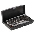 Bahco SL25 25 Piece 1/4" Drive Metric Socket & Bit Set (SL25-BLACK)