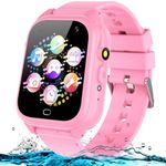 Waterproof Game Smart Watch for Kids Age 3-12 with 26 Games Camera Video Music Player Alarm Clocks Pedometer Flashlight, HD Touch Screen Toddler Watches Boys Girls Gift Toy for Birthday Christmas