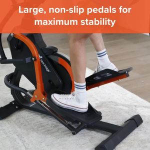 FITT Strider Upright Elliptical Exercise Machine – Compact Home Fitness