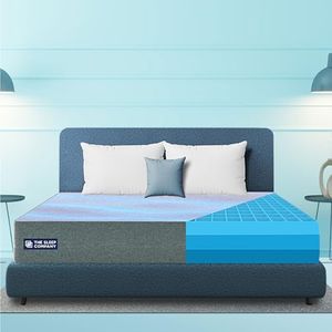 The Sleep Company SnowTec™ 4-6 Degree Cooler SmartGRID Luxe 6 Inch King Size Mattress | Luxury Mattress with Patented Japanese SmartGRID Technology | Hypoallergenic Antibacterial Fabric |75x72
