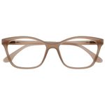 OPULIZE KAT Reading Glasses - Cat-Eye Frame - Matt Taupe - Men & Women - Spring Hinges - R59-U - +2.50