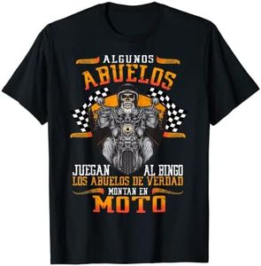 Hombre Camiseta Moto Hombre Abuelos Amantes De Motos Camiseta
