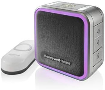 Honeywell Home RDWL515P2000/E Series 5 Portable Wireless Doorbell/Door Chime & Push Button, Gray