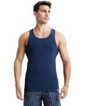 Jockey Men's Cotton Vest (9922-0105-NAVY Navy M)