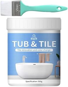 Paint Kit, Tile Paint Kit - Bathroom Tile Paint Kit | Bathtub Cover-up Kit Water Based For Bathtubs, Sinks, Countertops, Floors - Quick-Dry Refinishing Kit For Bathroom, Bath Refinishing Kit