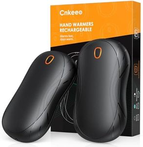 2-Pack Scaldamani Elettrico Riutilizzabile, Cnkeeo Scaldamani Ricaricabile, 3 Livelli di Temperatura, Riscaldamento duraturo, Scaldamani Portatile Piccolo, Unisex Indoor Outdoor, Regalo Invernale