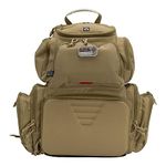 G Outdoors G.P.S Handgunner Backpack Range Bag, Tan