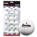 Franklin Sports 1 Star Table Tennis Balls, 18 Pack, 40 mm