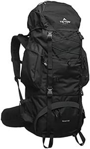 TETON 65L Scout Internal Frame Backpack for Hiking, Camping, Backpacking, Rain Cover Included