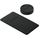 Chipolo Spot Bundle - 2x ONE + 1x CARD - Key and Wallet Finder, Bluetooth Tracker for Keys, Wallet - Works with The Apple Find My app (iOS only) (Almost Black)