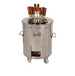 BAJRANGI TANDOORS Pvt. Ltd. | Stainless Steel Free Standing Home Tandoor | Domestic Charcoal Tandoor | Catering Dimensions (L X H) (Bt-Ss3)