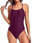 Tempt Me Maroon Athletic One Piece 