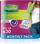 THREE PACKS of Depend For Women Absorbent Underwear Super Small/Medium 10 Pants