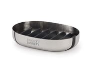 Joseph Joseph EasyStore Luxe Quick-Drain Stainless-Steel Soap Dish