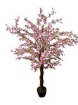 5' Artificial Tree - 1.7m Artificial Cherry Blossom Trees - Light Pink, Dark Pink, or White - Artificial Plant In A Pot With Cherry Blossom Flowers - Single or Set of 2 (Light Pink Single)