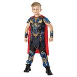 Rubies Official Marvel Thor: Love and Thunder Thor Deluxe Child Costume, Kids Fancy Dress, Age 5-6 years