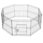 Yaheetech 16 Panel Puppy Playpen Dog Pen Pet Playpen for Small Animals/Cat/Rabbit/Duck Exercise Fence Indoor/Outdoor 61cm High