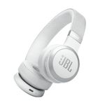 JBL Live 670NC - Wireless On-Ear Headphones with Adaptive Noise Cancelling with Smart Ambient, Up to 65H Battery Life with Speed Charge, Lightweight, Comfortable and Foldable Design (White)