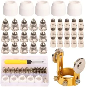 Shengbowi P80 Plasma Consumables: Torch Electrode Tips Kit, 80Amp 1.5mm for CUT-70/CUT-80, 45PCS Plasma Cutter Consumables
