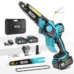 SEESII Mini Chainsaw Cordless 8 Inch & 6 Inch, Brushless Electric Saw