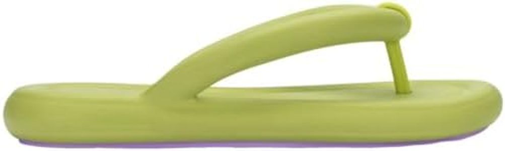 Melissa Flip Flop Free Flip Flop for Women, Green/Lilac, 8