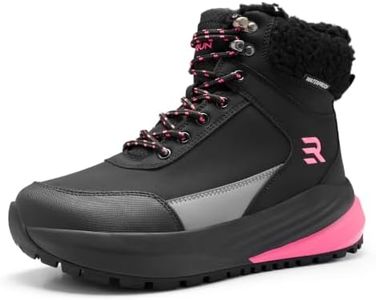 Women's Wide Toe Box Orthotic Snow Hiking Boots for Heel Pain Relief 7