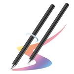 Universal High Sensitive & Precision Capacitive Disc Tip Touch Screen Pen Stylus for iPhone/iPad/Pro/Samsung/Galaxy/Tablet/Kindle/Computer/FireTablet (Black/Black)