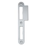 Premium Quality M4TEC ZB7 Gloss Stainless Steel Strike Locking Door Plate - Sturdy, Durable & Easy to Install – Elegant Design – DIN L – Suitable for Single & Double-Turn Interior Flush Door Locks