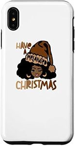 iPhone XS Max Have A Melanated Christmas Black Mrs. Claus Melanin Santa Case