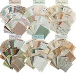 HASTHIP® 360 Sheets Vintage Scrapbook Paper Supplies DIY Journaling Supplies for Writing Drawing Scrapbook Materials for Craft Travel Journal 6 Sets