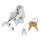 Motorcycle Helmet Lock ,Plating Color Motorcycle Helmet Lock for Kuryakyn Cruiser ,Motorcycles and Bikes . (Chrome)