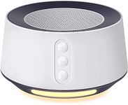 White Noise Machine, Sleep Sound Machine for Baby Kids Adults with 14 Soothing Sounds in Stereo, 20 Adjustable Volume Settings, 5 Timers and Memory Functions, Adjustable Night-Light