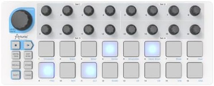 Arturia - BeatStep - Compact MIDI Controller & Sequencer with Creative Software for Recording - 16 Pads, 16 Encoders