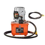 VEVOR Electric Hydraulic Pump, 10000 PSI 750W 110V, 488 in³/8L Capacity, Single Acting Manual Valve, Electric Driven Hydraulic Pump Power Pack Unit with Lever Switch for Punching/Bending/Jack Machines